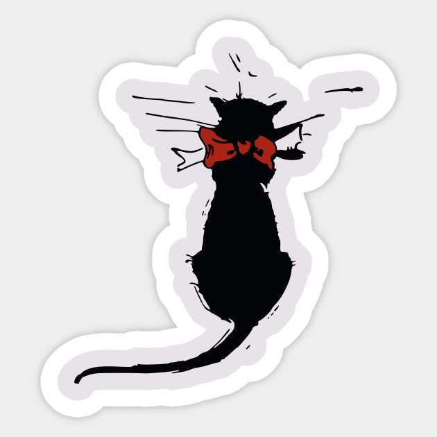 Lindo gato negro Sticker by MISHA